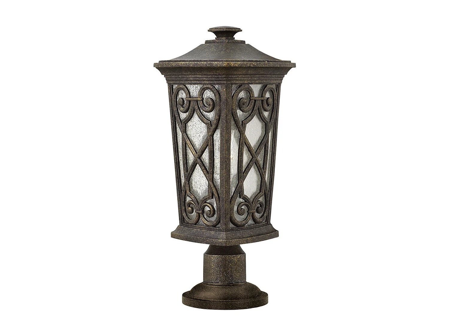 Elstead Enzo 1 petite lumière de piédestal extérieur automne IP44, E27