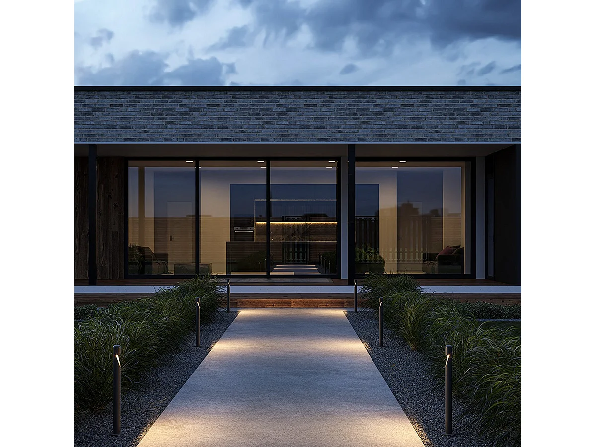 Maytoni Hagen Außenpoller Graphit 3000K IP65