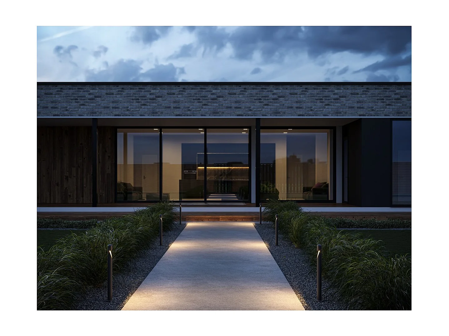 Maytoni Hagen Außenpoller Graphit 3000K IP65