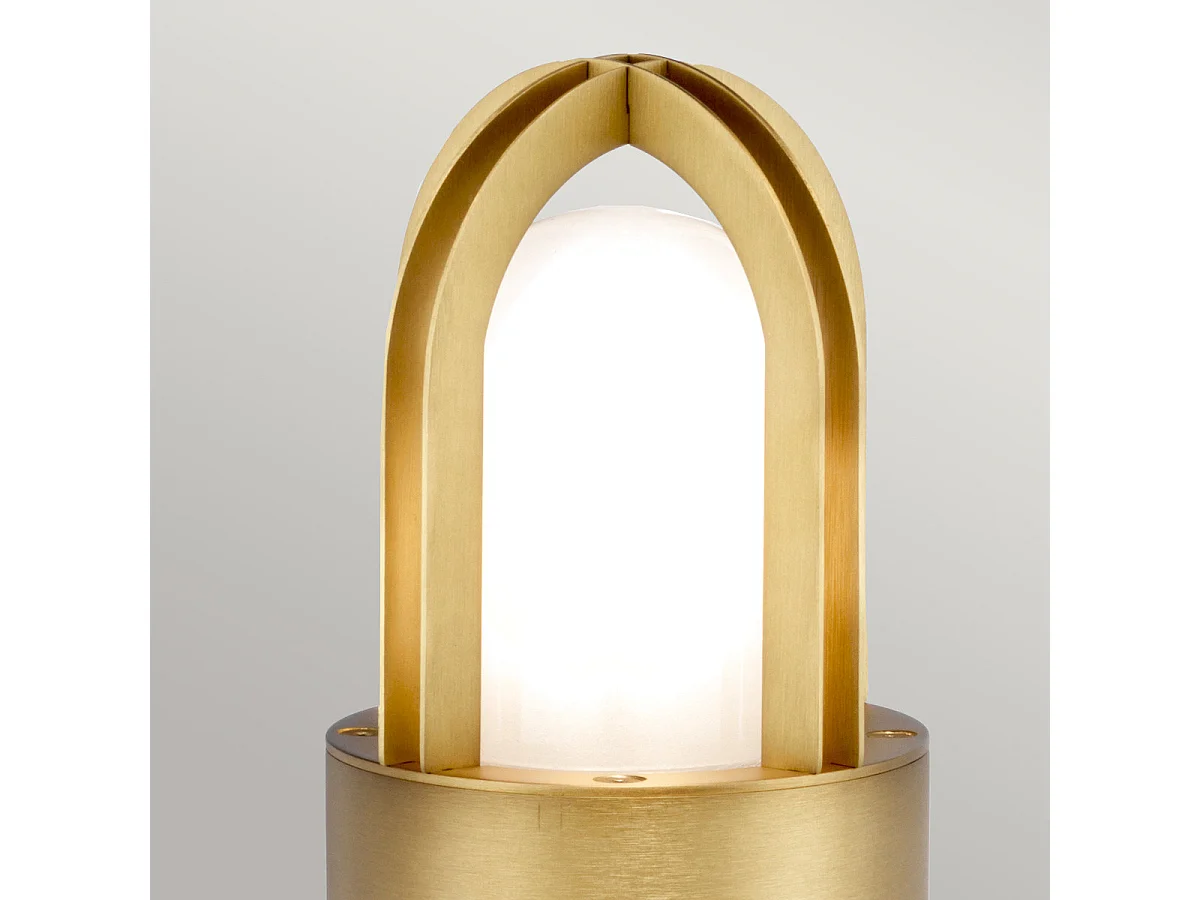 Elstead Paignton Lampada da esterno con piedistallo Ottone anticato, IP55