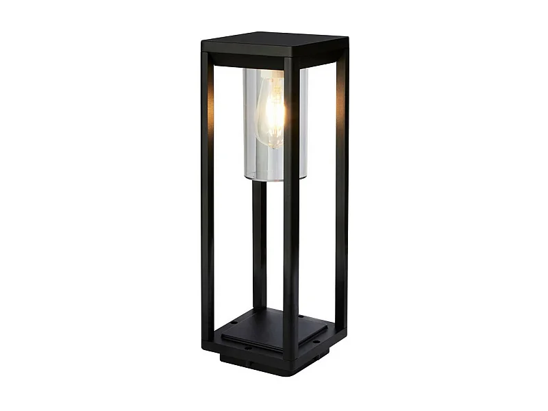 Suchscheinwerfer 1Lt Außenpfosten - 450 mm, schwarz mit klarem Diffusor