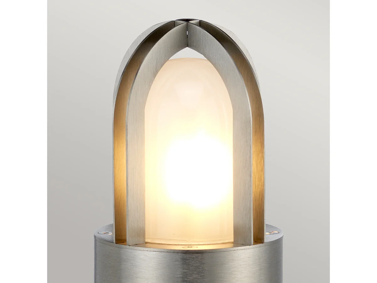 Elstead Paignton Außen-Sockelleuchte Edelstahl (Silber), IP55