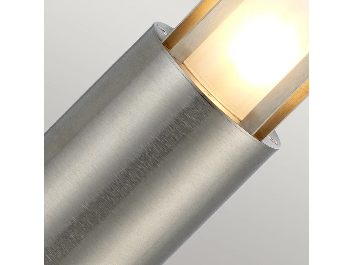 Elstead Paignton Außen-Sockelleuchte Edelstahl (Silber), IP55