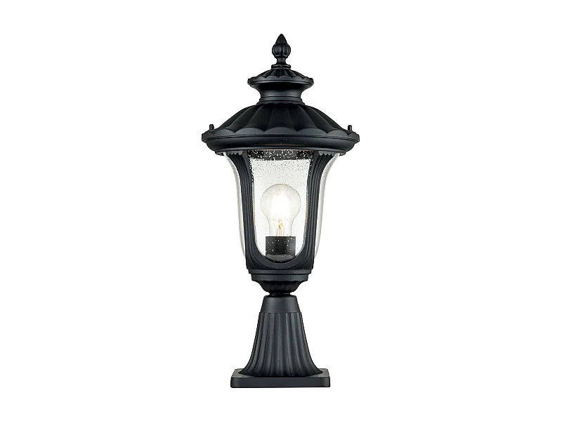 Elstead Chicago Outdoor-Sockelleuchte Strukturiert Schwarz, IP44