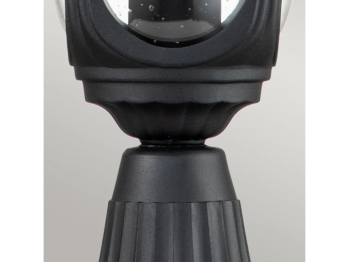Elstead Chicago Piedistallo per esterni leggero testurizzato nero, IP44