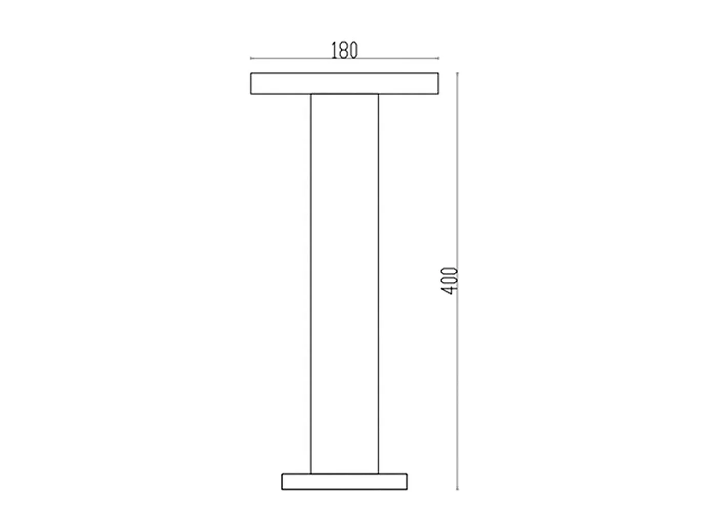 Maytoni Wald Außenpoller Graphit, 40cm, 3000K IP65