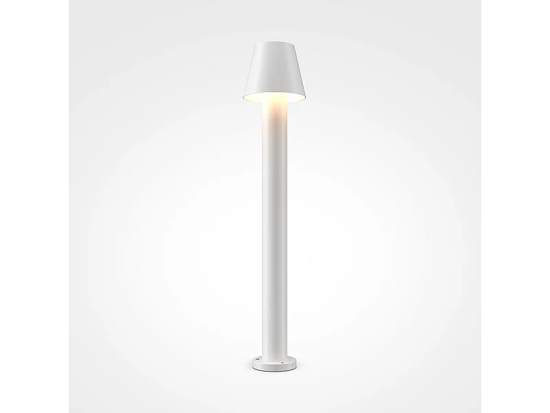 Maytoni Harz Bolardo Exterior Blanco 3000K IP65