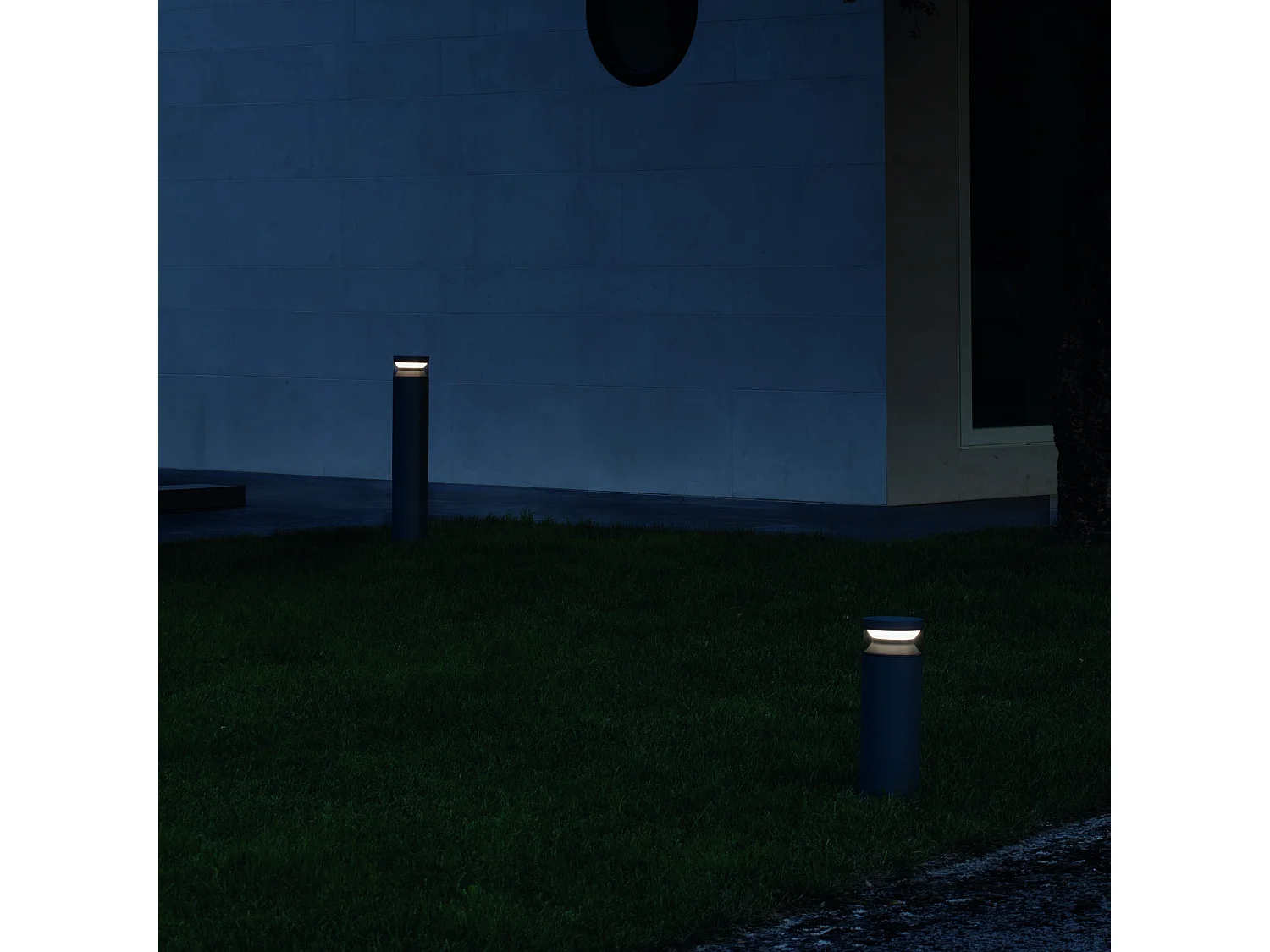 Ideal Lux BOEING Borne LED d'extérieur 70 cm Noir 3000K IP65