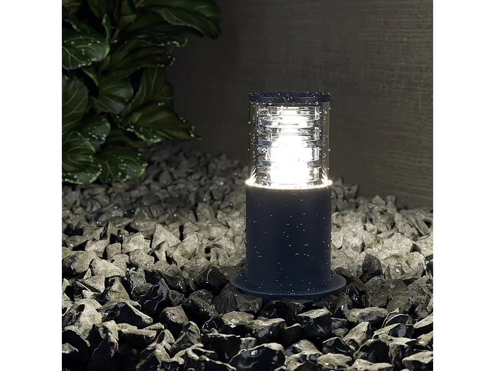 Maytoni Bronx Borne d'éclairage extérieure noire, IP54