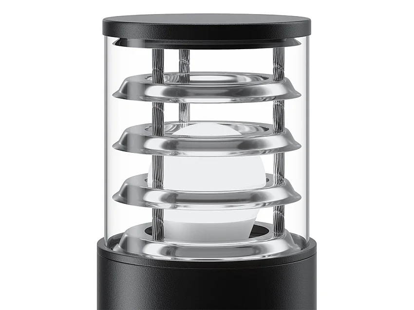 Maytoni Bronx Borne d'éclairage extérieure noire, IP54