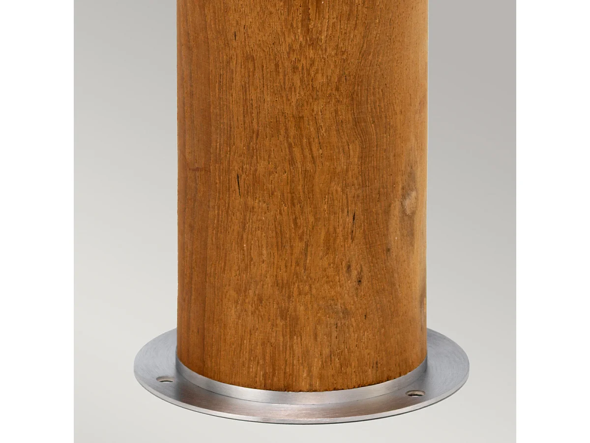 Elstead Hornsea Außenpoller aus Teakholz mit Edelstahl 316, IP55