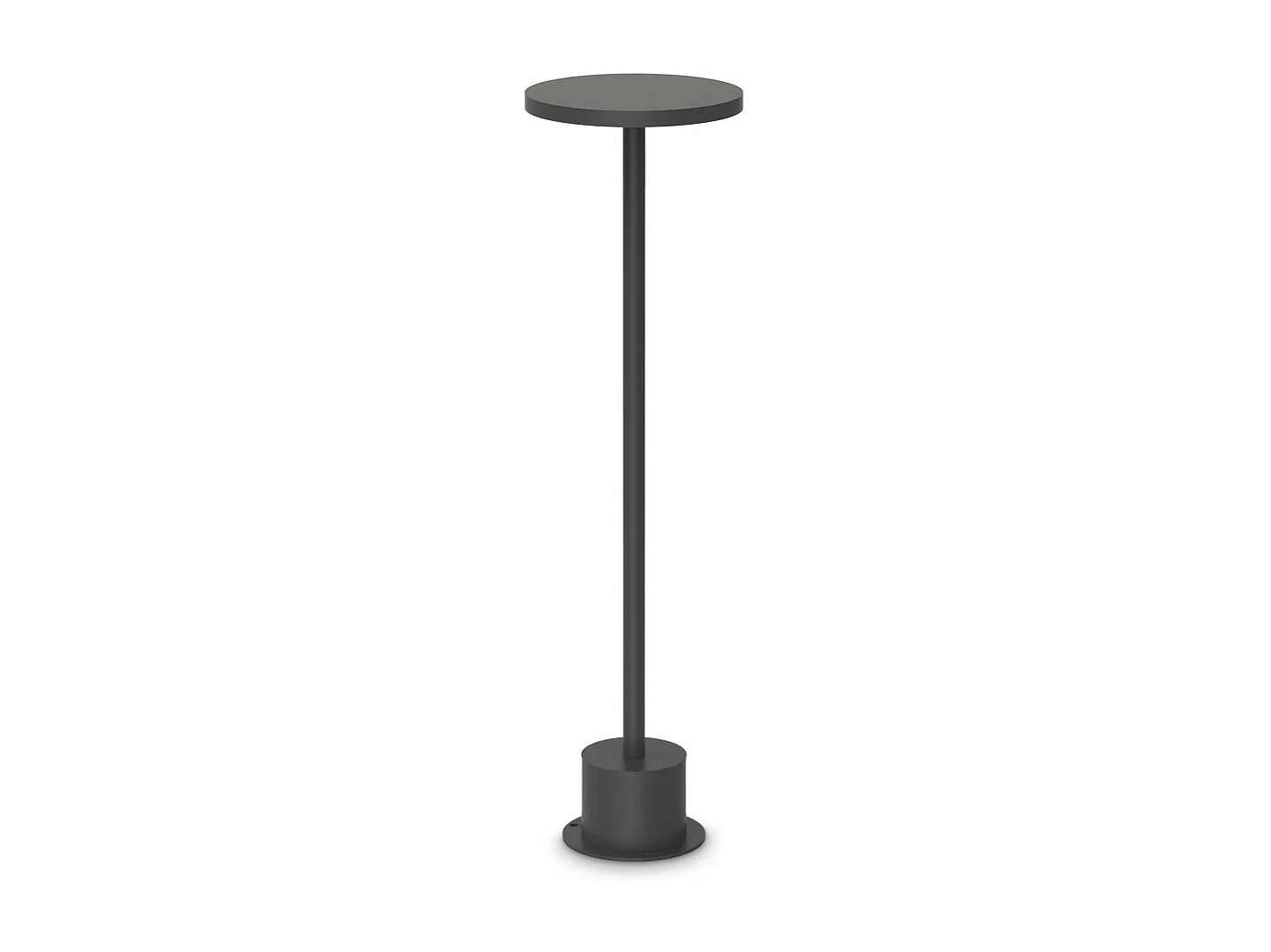 Ideal Lux TOFFEE Lampe d'extérieur portable LED large de 50 cm, noire, 3 000 K, IP65