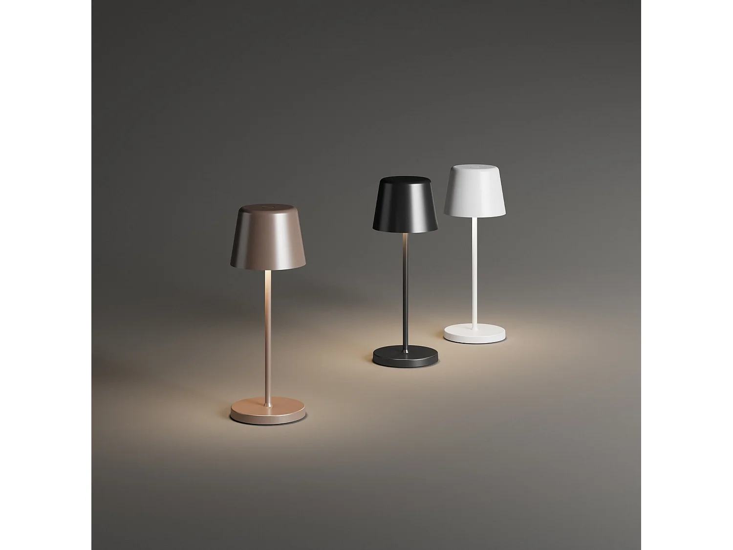 Ideal Lux CUTE Lampe LED portable d'extérieur à intensité variable Café 2200-2700K IP65