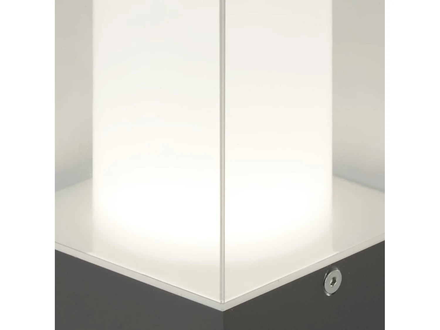 Searchlight Outdoor - Lampada con sensore da esterno a 1 luce grigio scuro, bianco IP44, E27