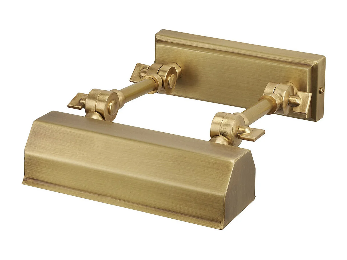 Elstead Chawton 1 ljus liten bild vägglampa mässing, E14