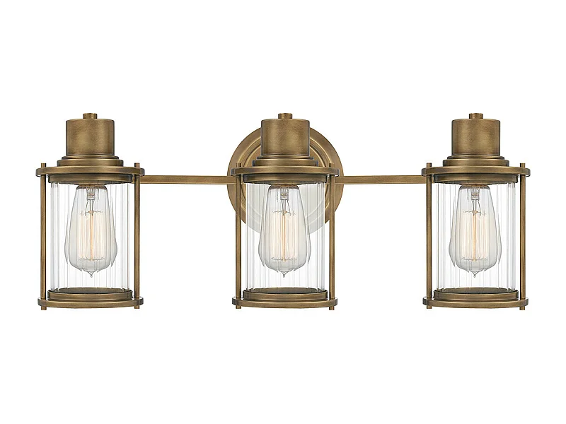 Elstead Quoizel Riggs Lampada da parete in ottone anticato, IP44