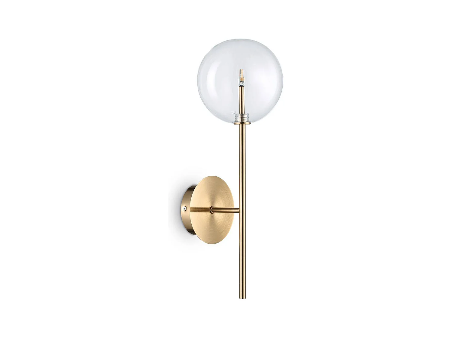 Ideal Lux Equinoxe - 1 applique da parete in ottone antico