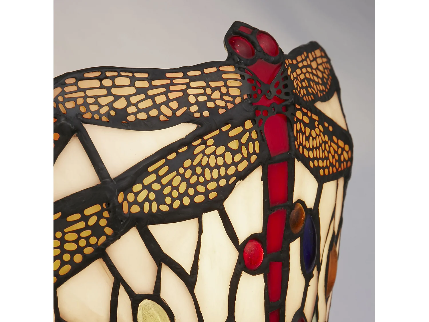 Searchlight Dragonfly Applique a 1 luce, Tiffany