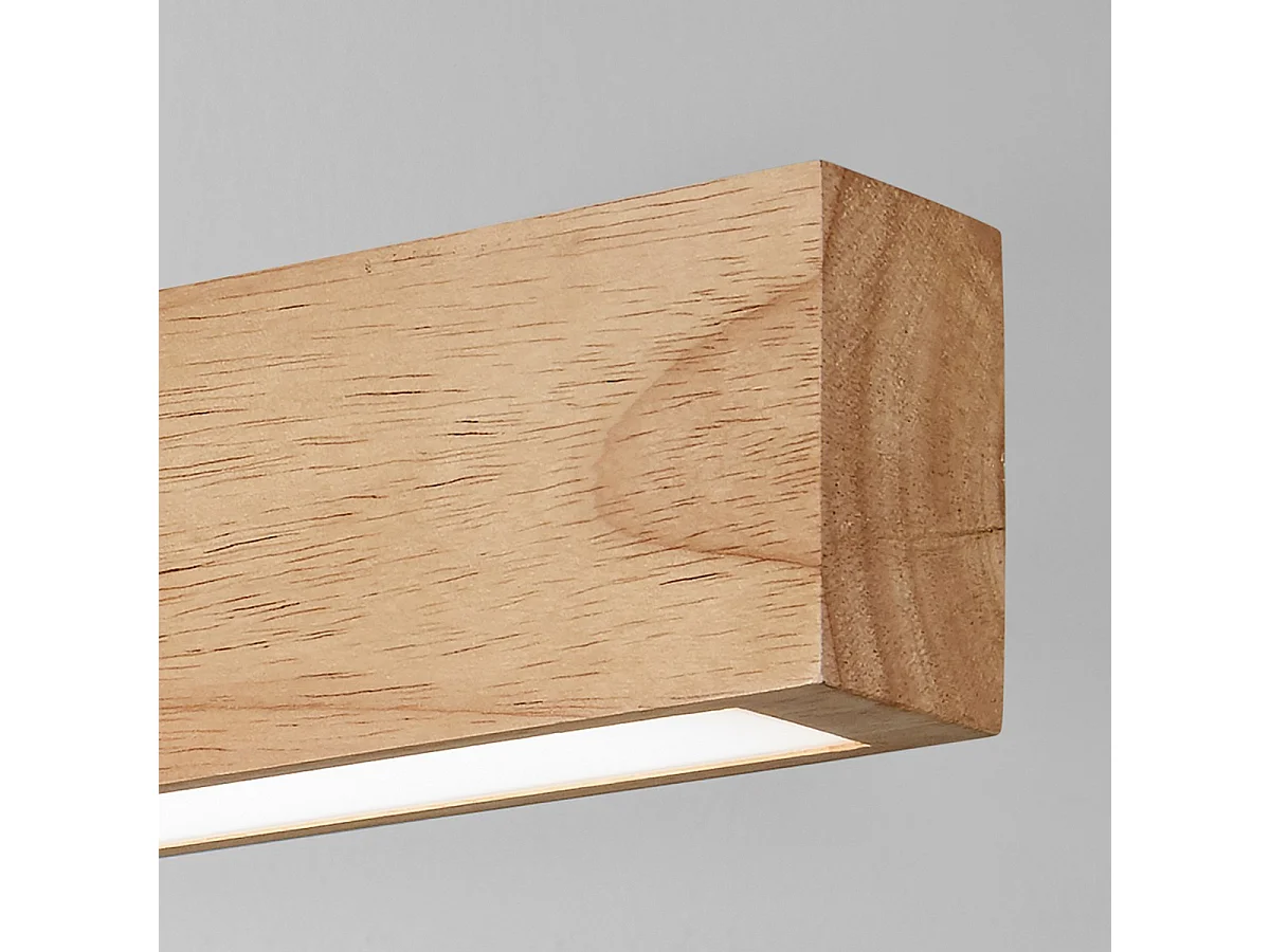 Ideal Lux CRAFT Lampada da parete a LED integrata da 40 cm in legno, 3000K, non dimmerabile