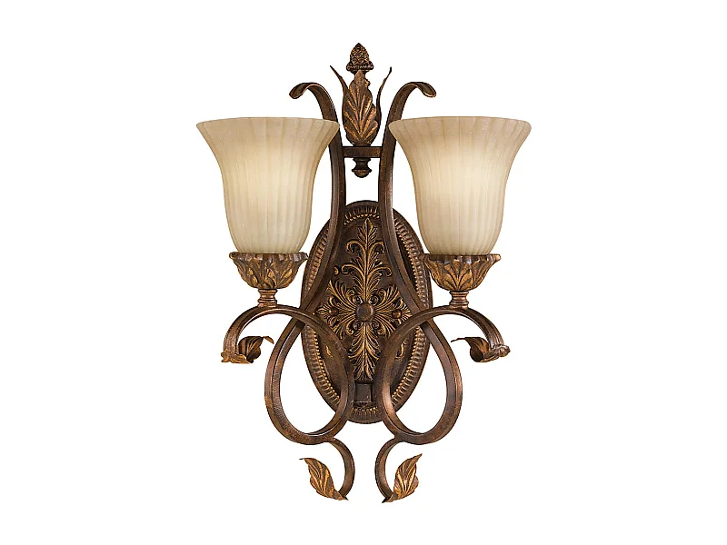 Elstead Sonoma Valley - 2 Licht Innenwandleuchte im Alter von Schildpatt, E27