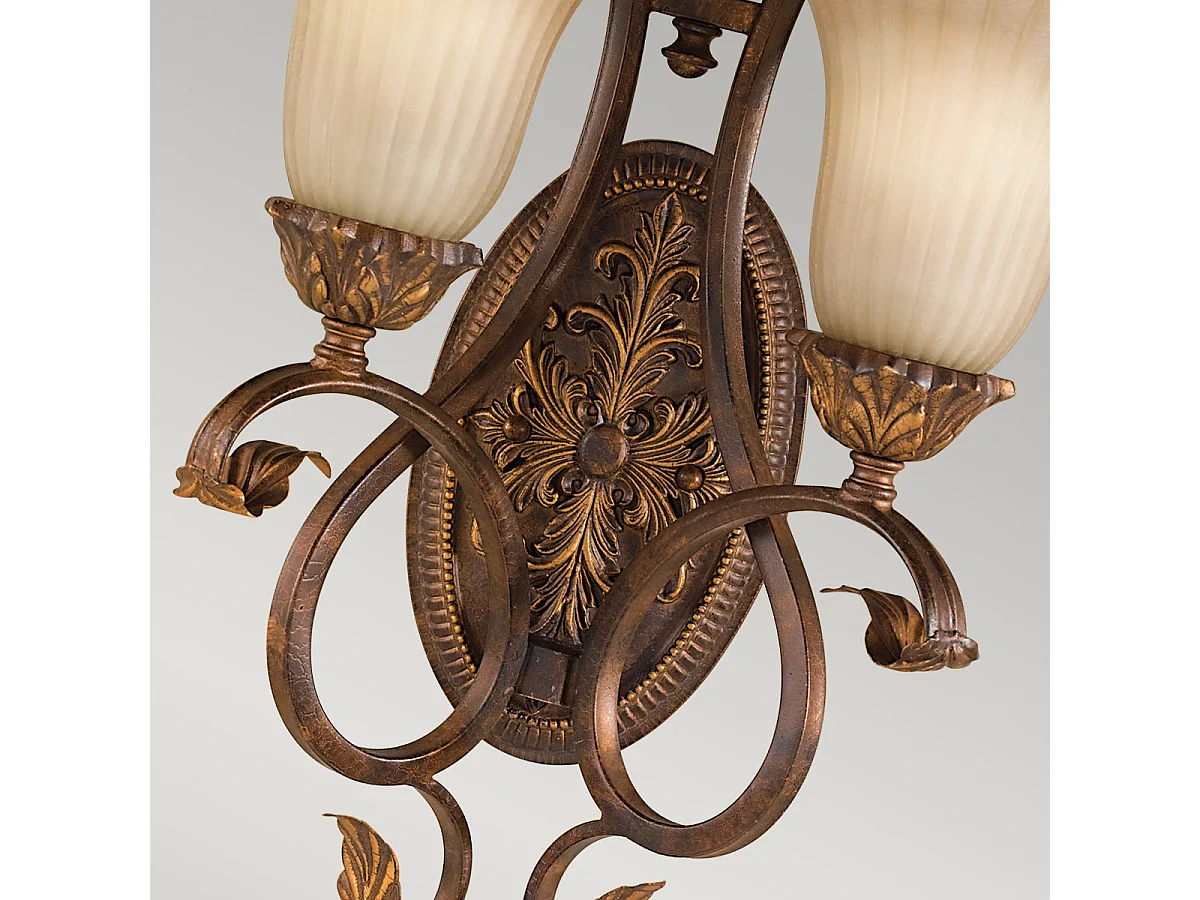 Elstead Sonoma Valley - 2 Licht Innenwandleuchte im Alter von Schildpatt, E27