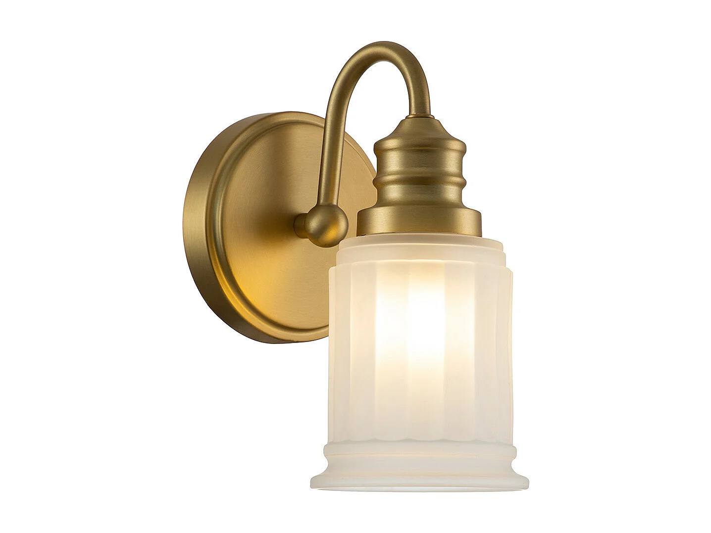 Elstead Quoizel Swell Lampada da parete in ottone spazzolato, IP44