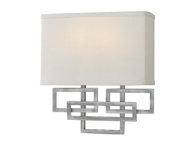 Elstead Lanza - 2 Licht Innenwandleuchte Nickel, E14