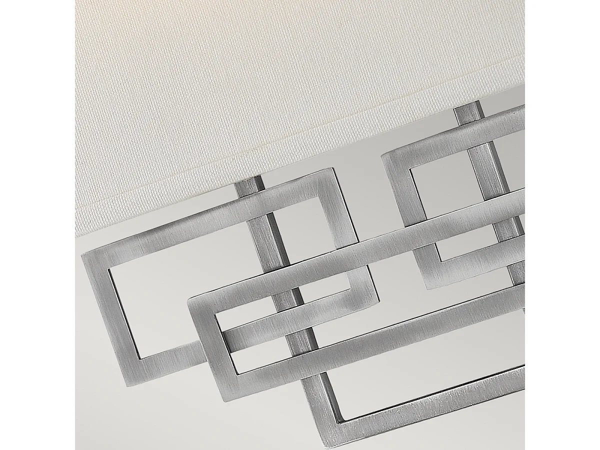 Elstead Lanza - 2 Licht Innenwandleuchte Nickel, E14