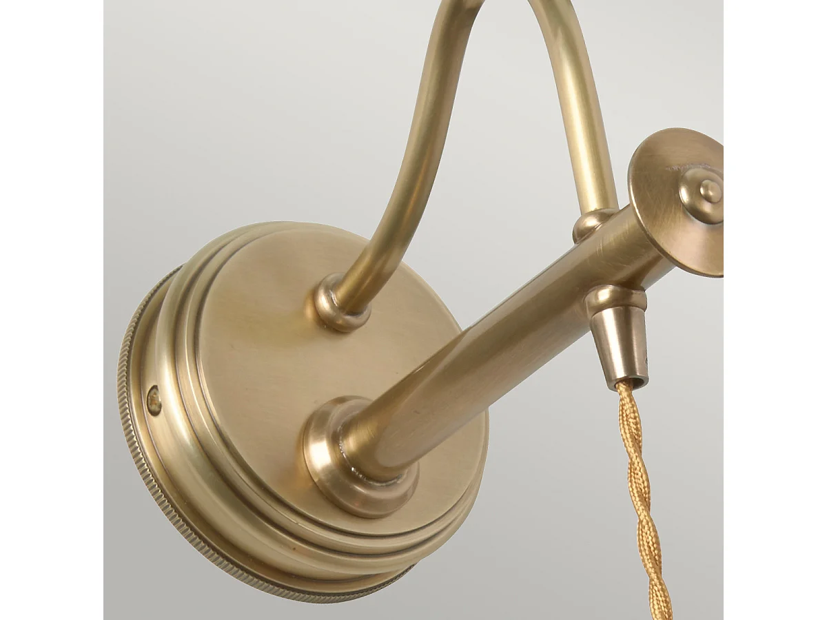 Elstead Douille - Applique da interno a 1 luce in ottone antico, attacco E27