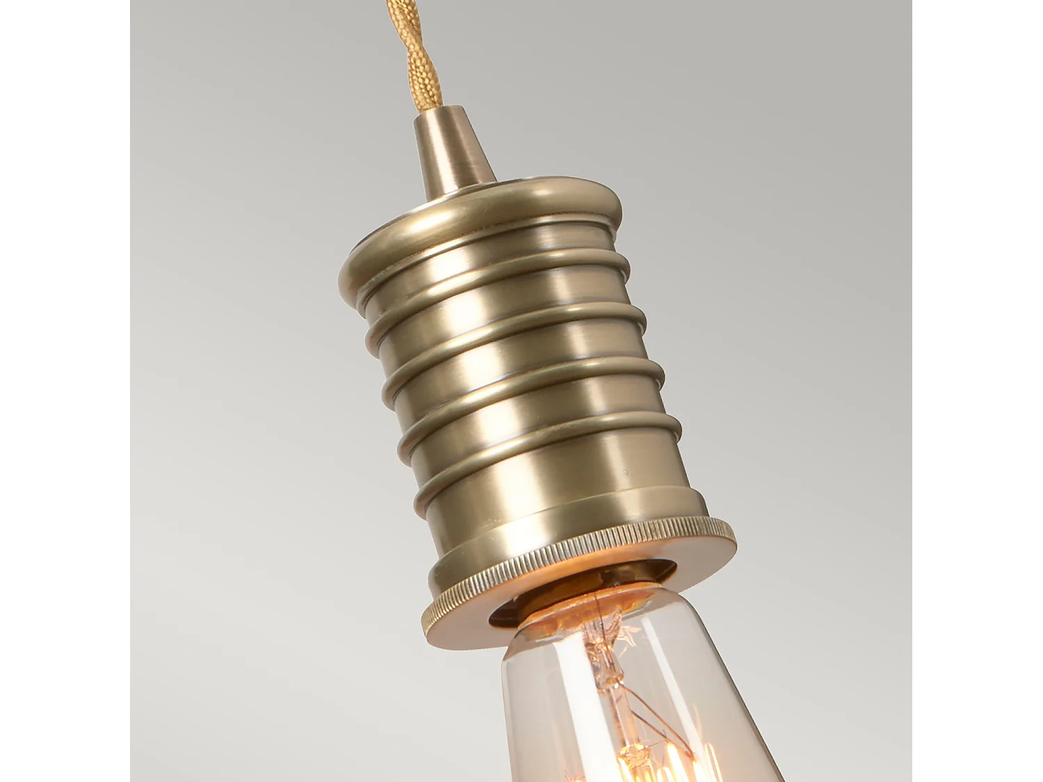 Elstead Douille 1 ljus inomhus vägglampa antik mässing, E27