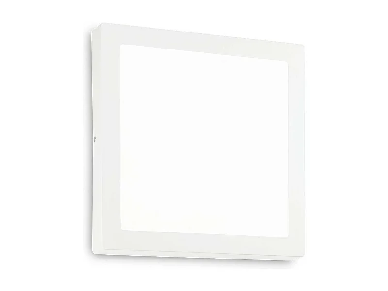 Ideal Lux Universal - LED 1 licht Indoor Square Large Flush licht Weiß