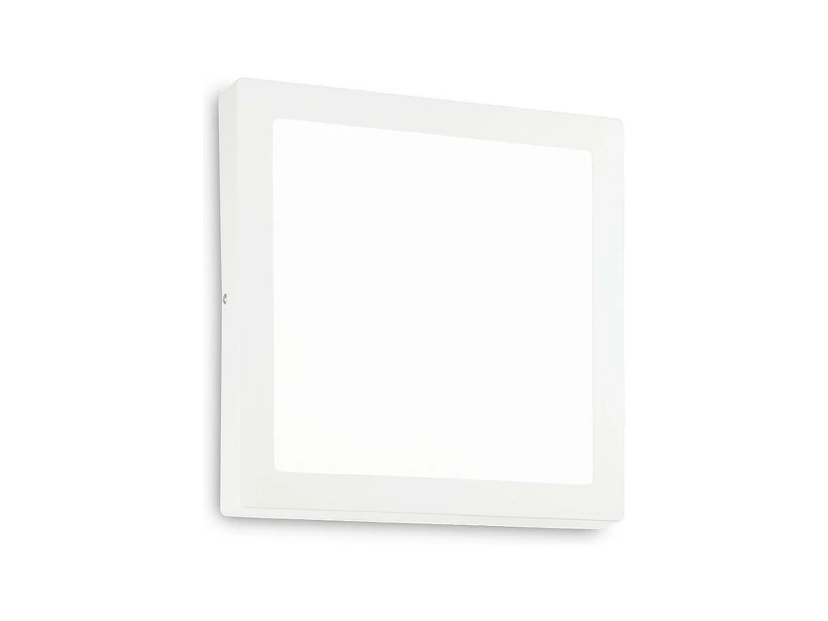 Ideal Lux Universal - LED 1 licht Indoor Square Large Flush licht Weiß