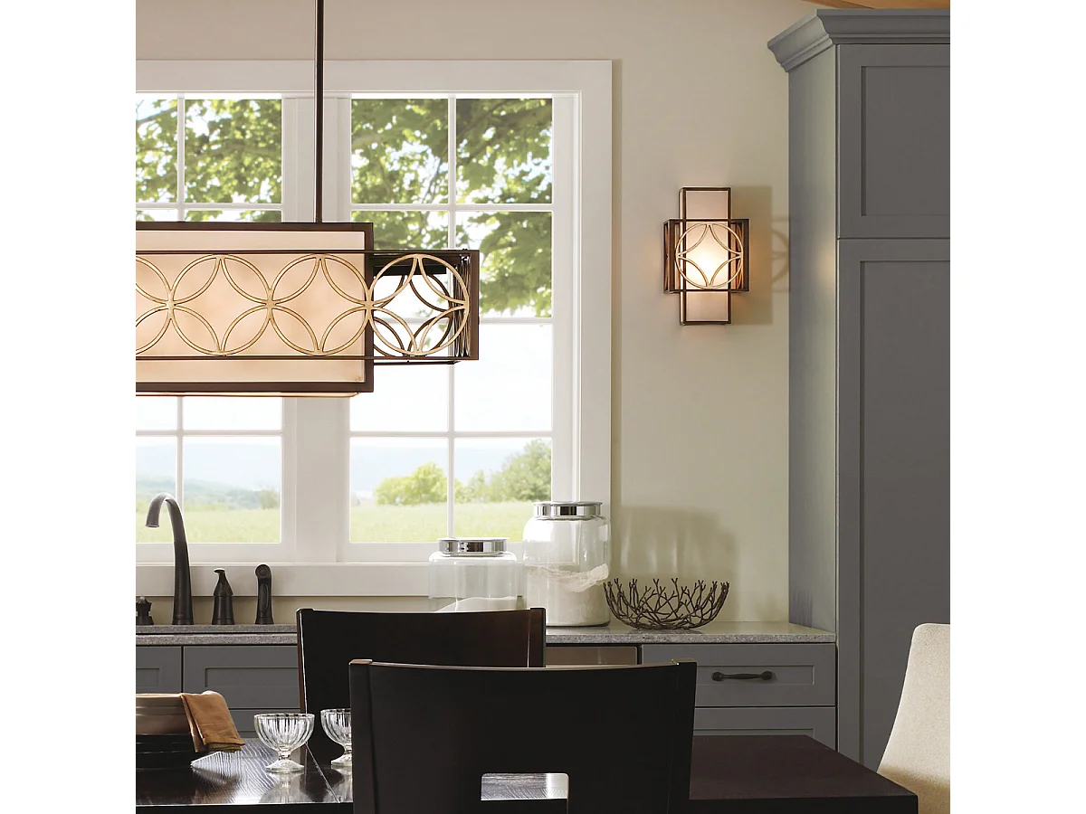 Elstead Remy - 1 Licht Innenwandleuchte Gold, Bronze