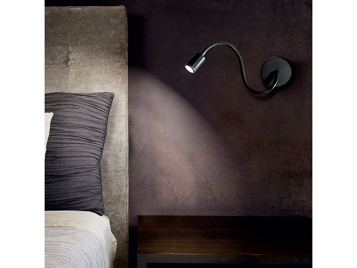 Ideal Lux Focus-1 - LED 1 Licht Leselampen Schwarz