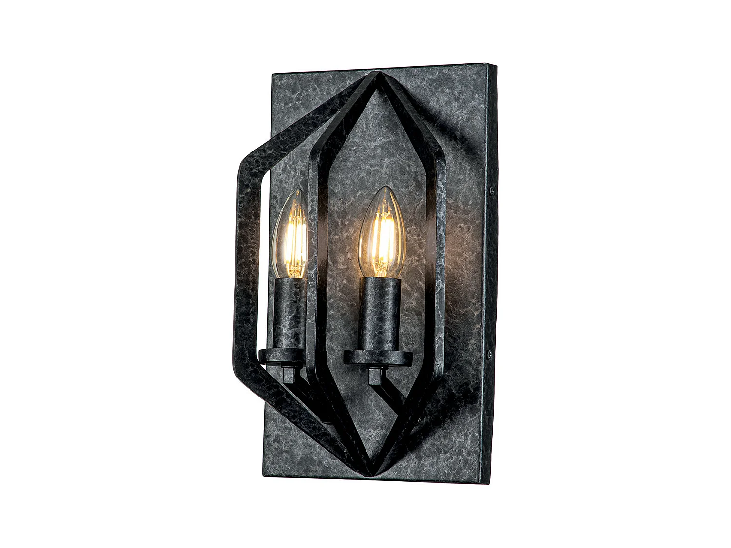 Elstead Quoizel Vanguard Wandleuchte alt schwarz