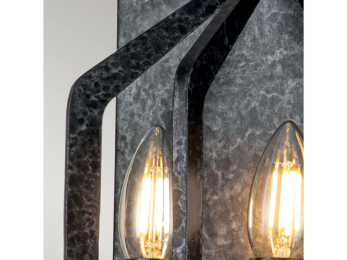 Elstead Quoizel Vanguard Wandleuchte alt schwarz