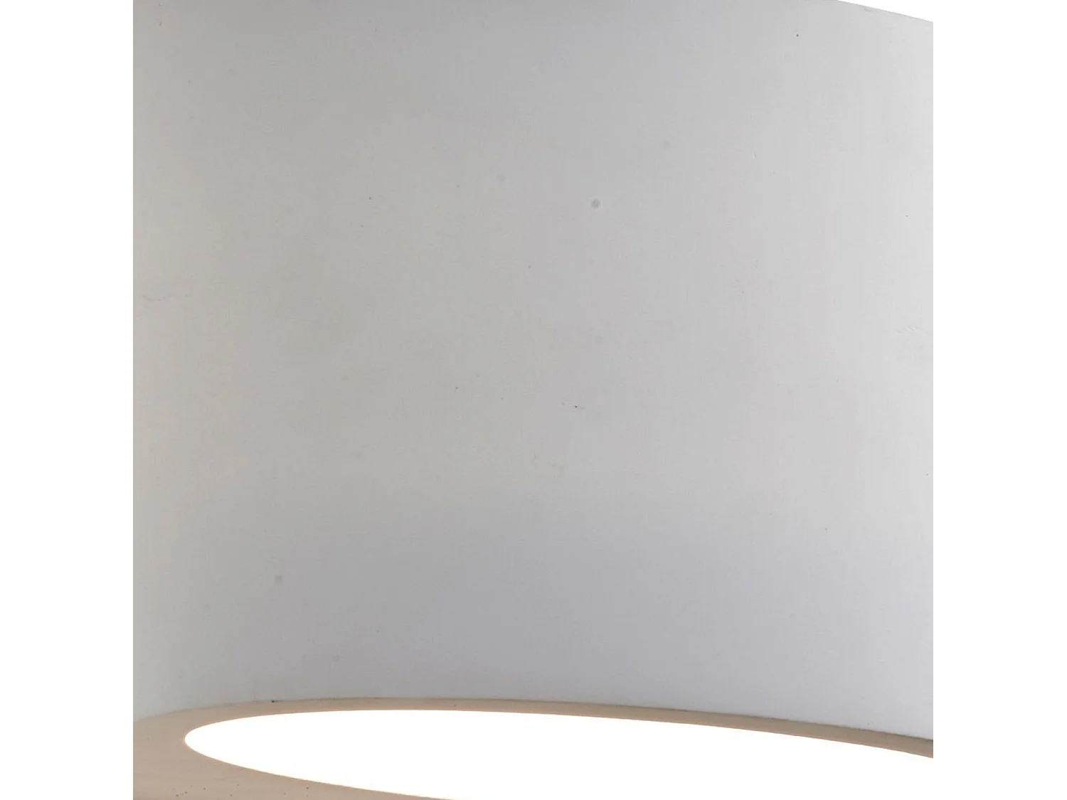 Searchlicht Gypsum - 1 licht Up & Down Wandleuchte Paintable Oval White Plaster, G9