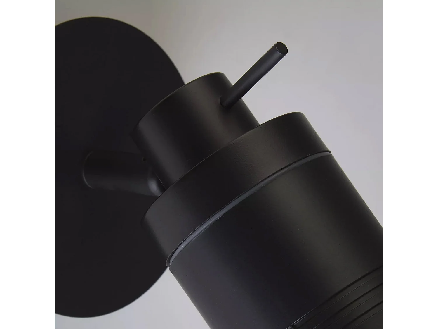 Searchlight Samson1 Lätt IP44 Badrumsspot Väggfäste, Matt Svart IP44