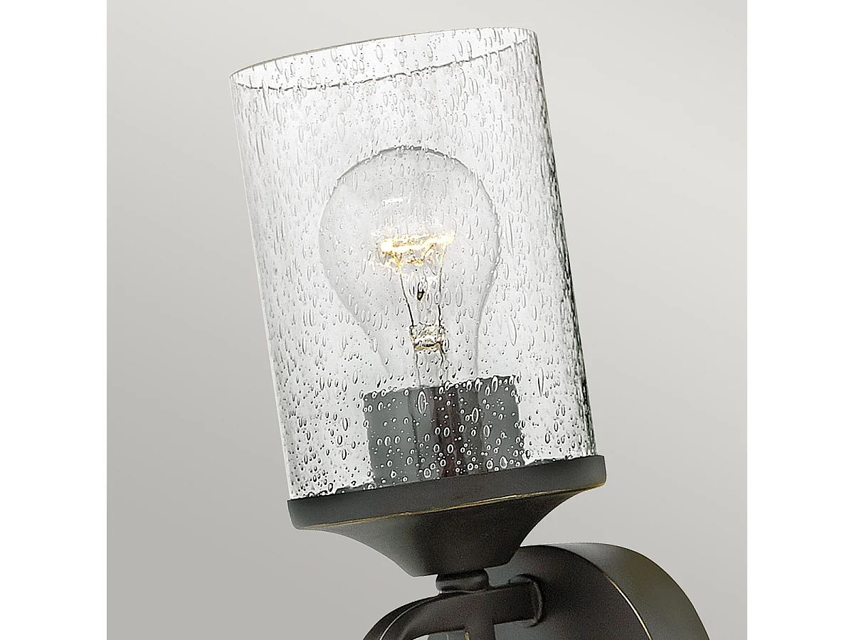 Casa Hinkley Lampada da parete a 1 luce Olde nera
