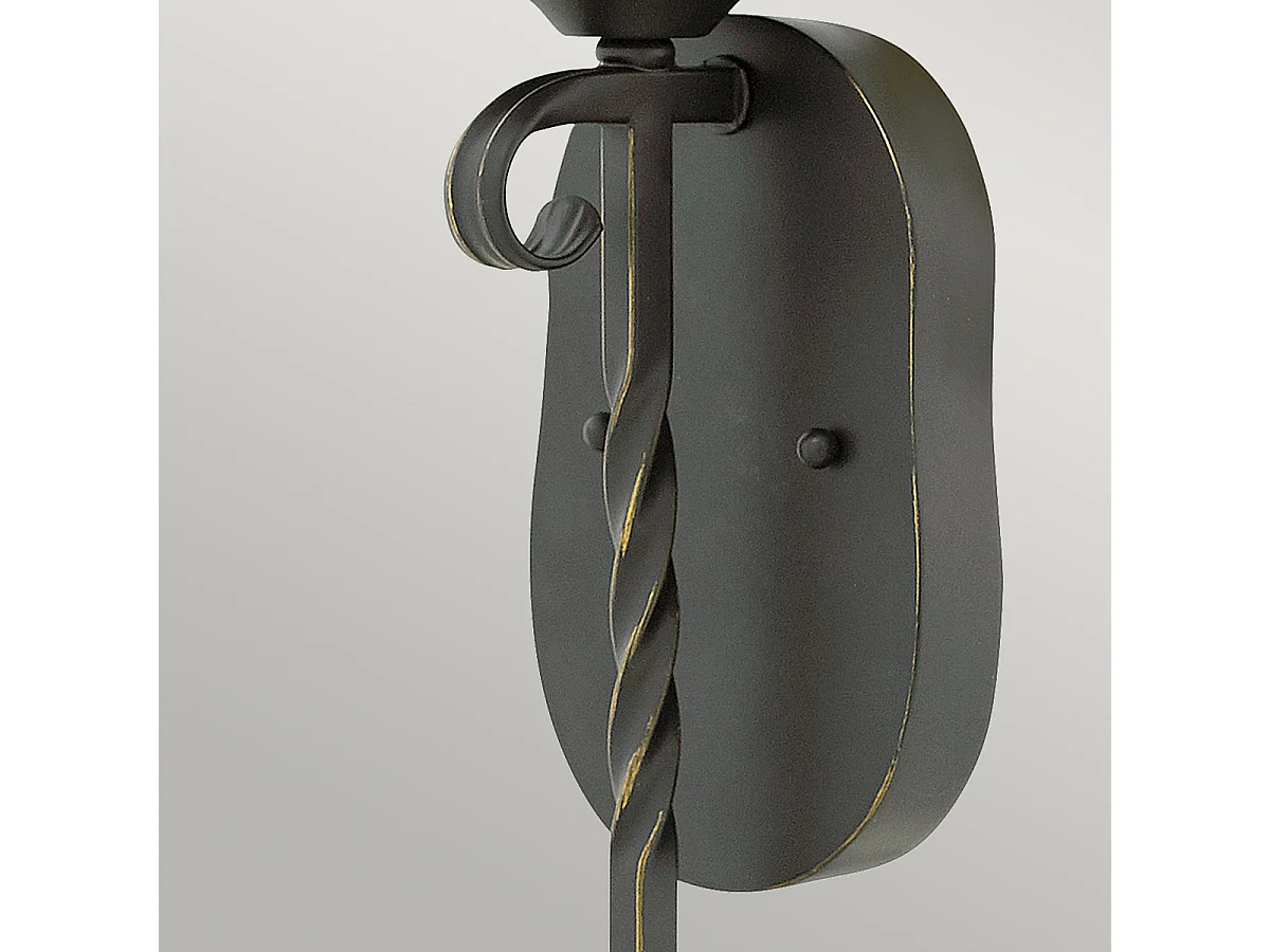 Casa Hinkley Lampada da parete a 1 luce Olde nera