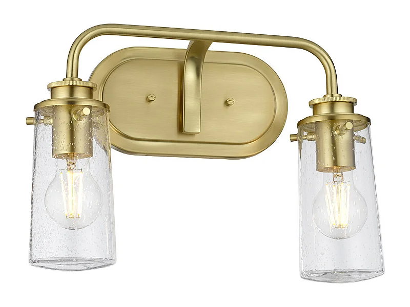 Braelyn Kichler Applique 2 Lumières Laiton Brossé IP44