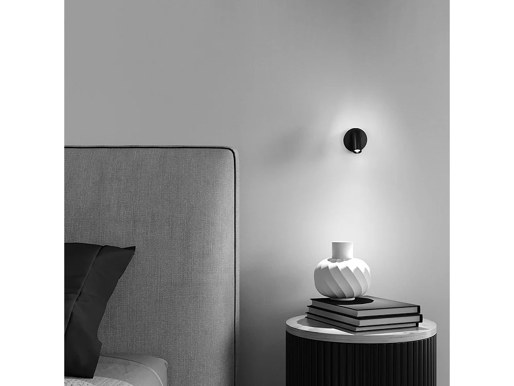 Maytoni Mirax Lampada da parete da lettura nera a LED integrata Mirax tecnica