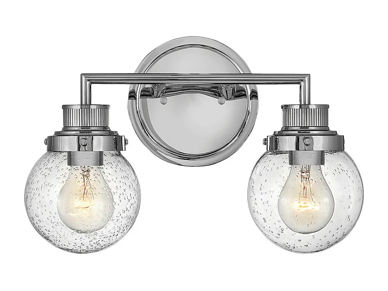 Elstead Hinkley Poppy Badezimmer-Wandleuchte Chrom poliert, IP44