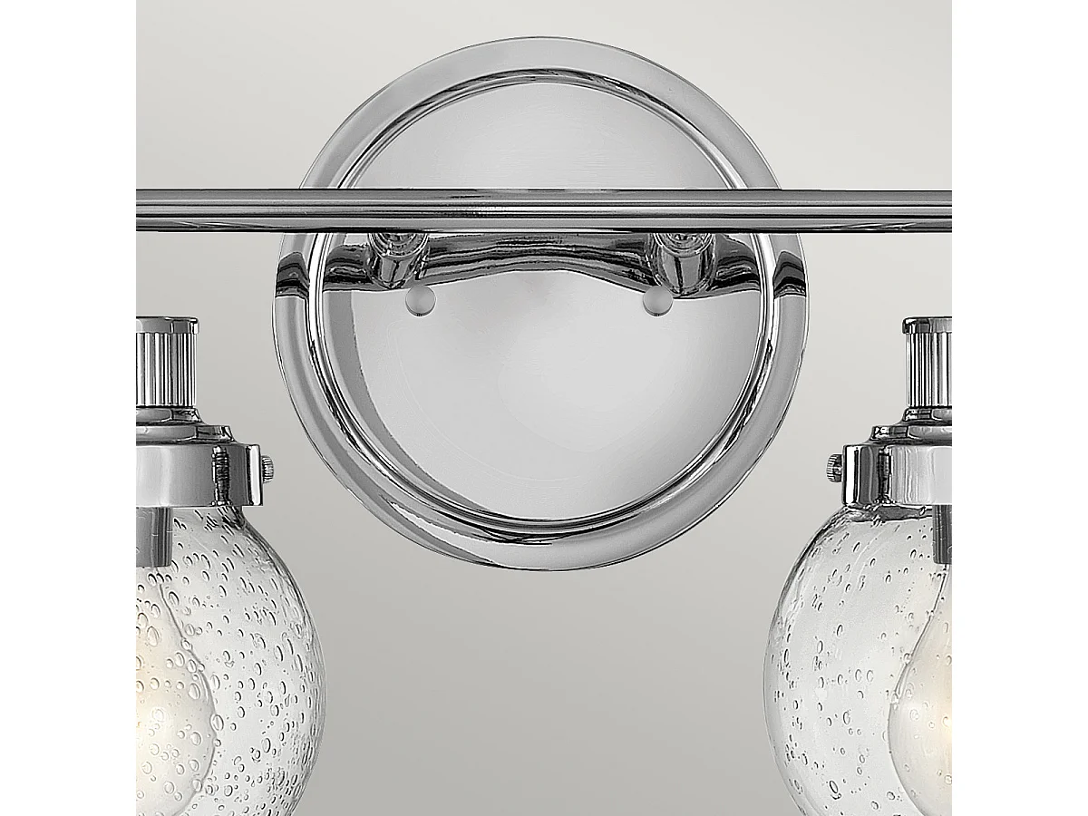 Elstead Hinkley Poppy Badezimmer-Wandleuchte Chrom poliert, IP44