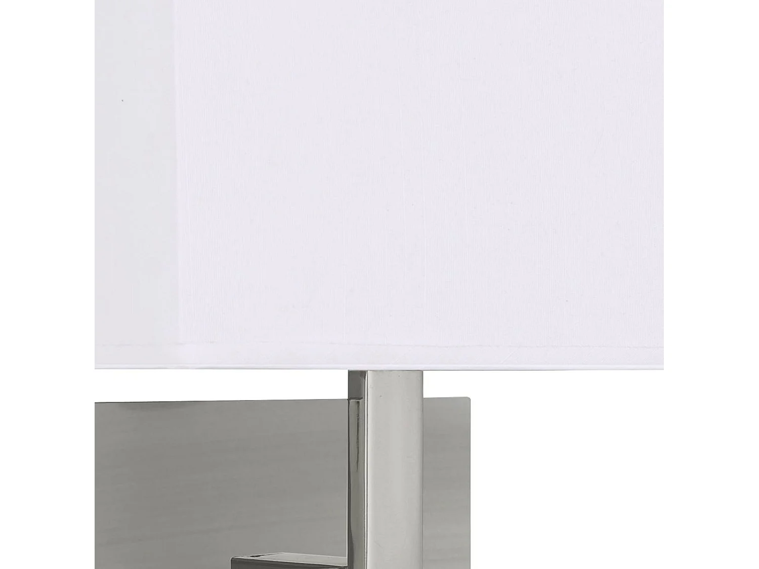 Searchlicht - 1 Licht Innenwandleuchte Satin Silber mit weißem Farbton, E27
