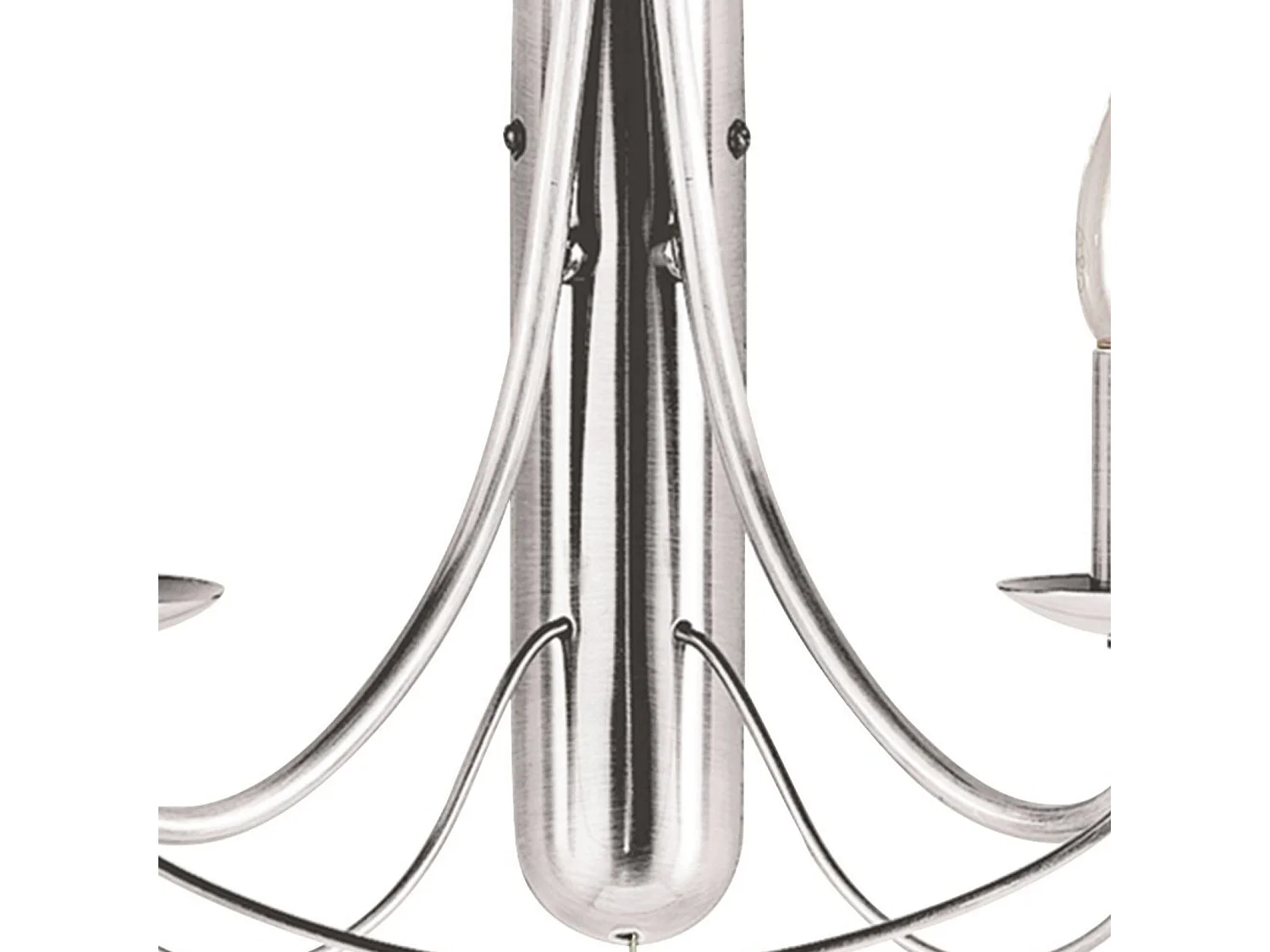 Searchlight Maypole - Applique da parete a 2 candele argento satinato, attacco E14