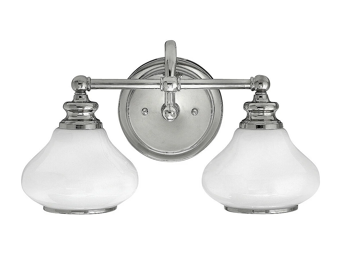 Elstead Ainsley - 2 Licht Innenwandleuchte Chrom poliert IP44, G9