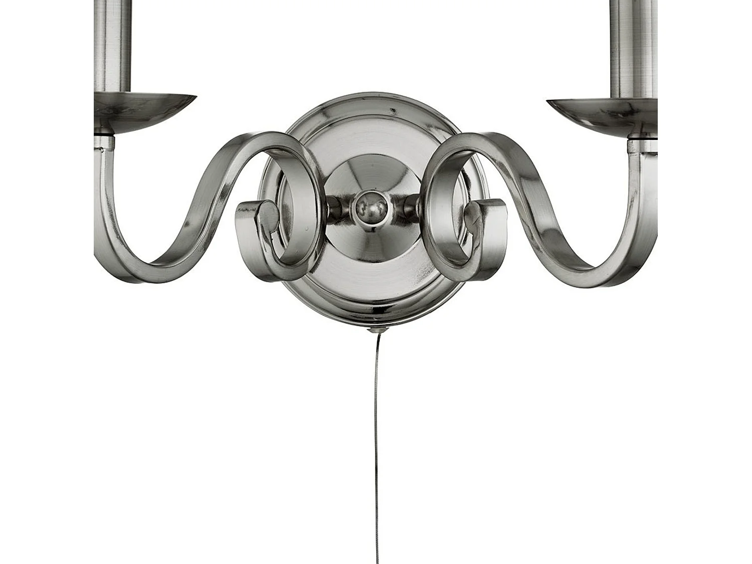 Applique Contemporanea Richmond Acciaio Argento 2 Luci E14