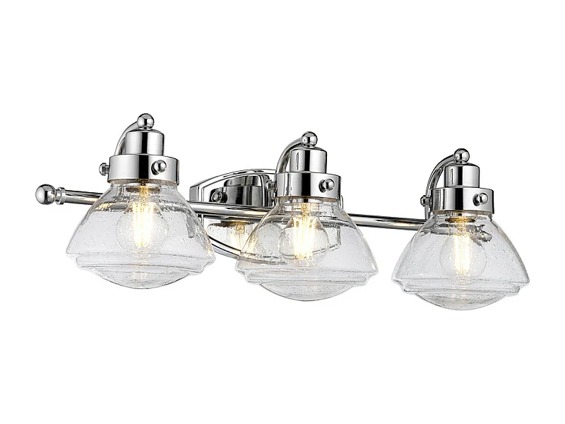 Scholar Quoizel 3 licht Wandleuchte Chrom poliert IP44