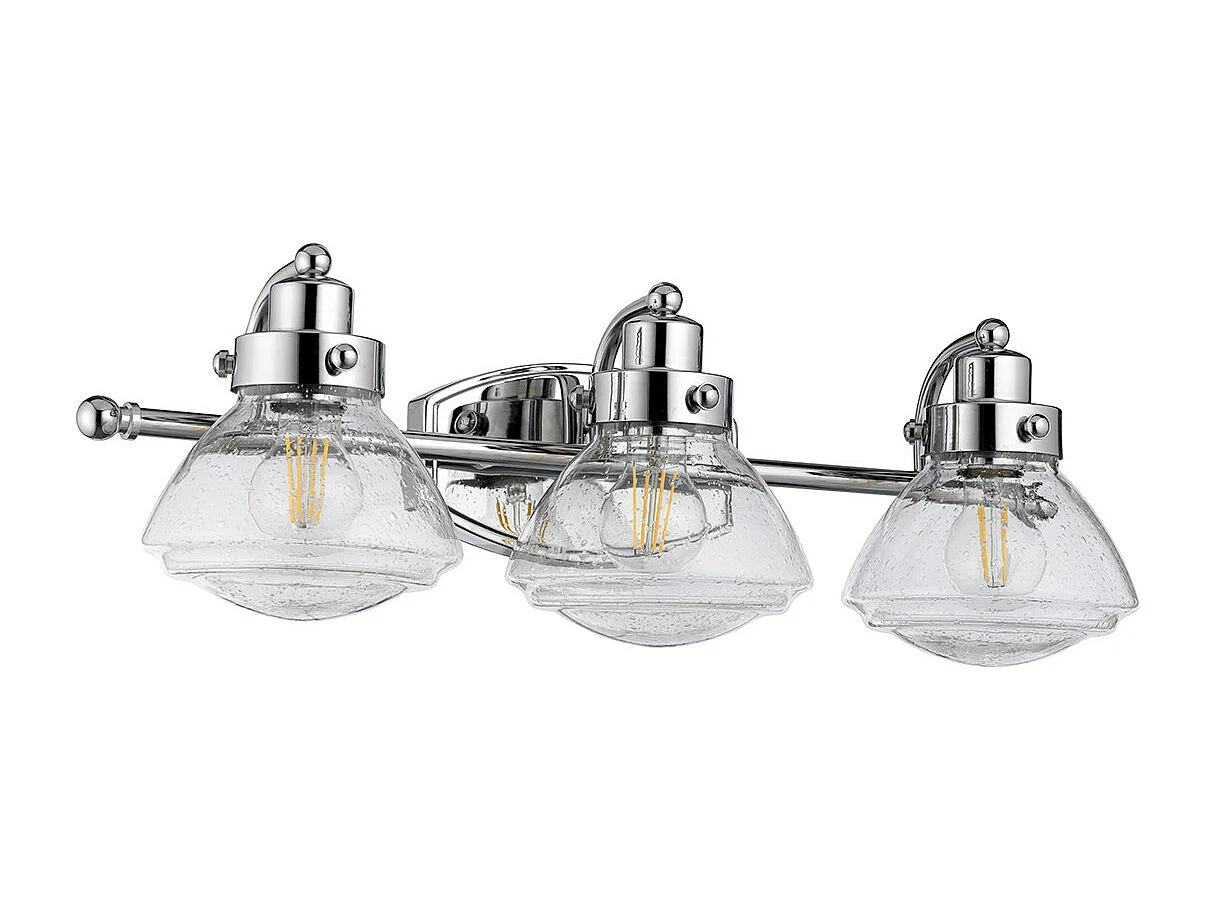 Scholar Quoizel Applique 3 Luci Cromo Lucido IP44